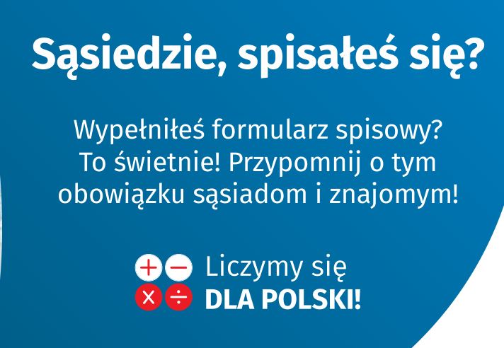 Sąsiedzie, czy już się spisałeś - infografika