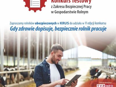 Plakat konkurs dla rolników