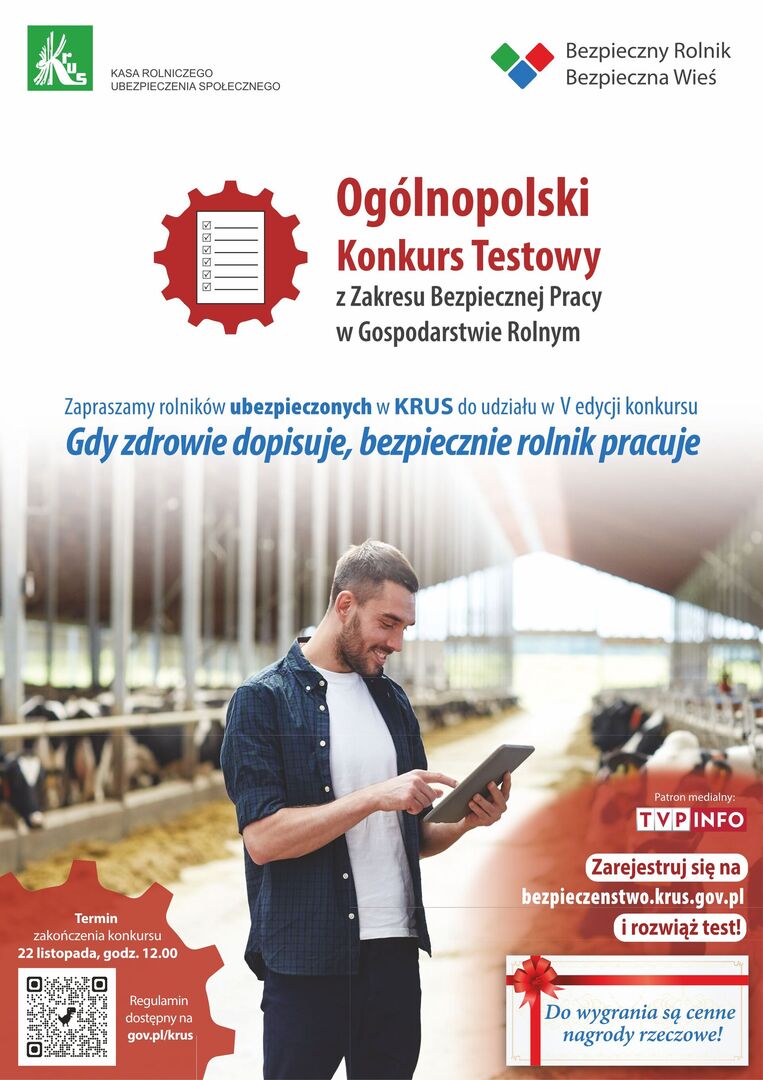 Plakat konkurs dla rolników