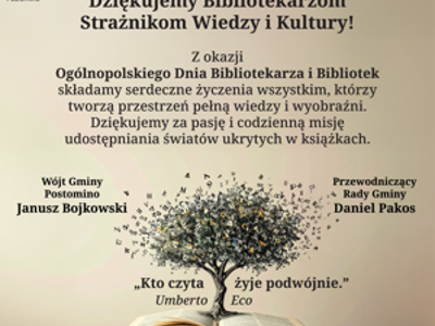 8 maja Dzień Bibliotekarzy i Bibliotek