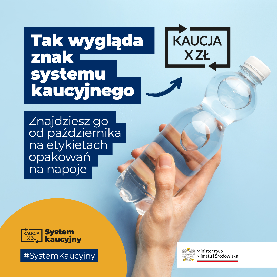 Plakat "system kaucyjny"