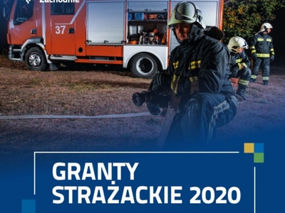 granty strażackie - plakat