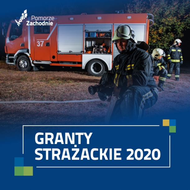 granty strażackie - plakat