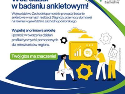 Plakat udział w badaniu ankietowym