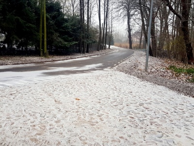 Droga w miejscowości Złakowo