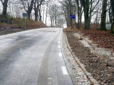 Droga w miejscowości Złakowo