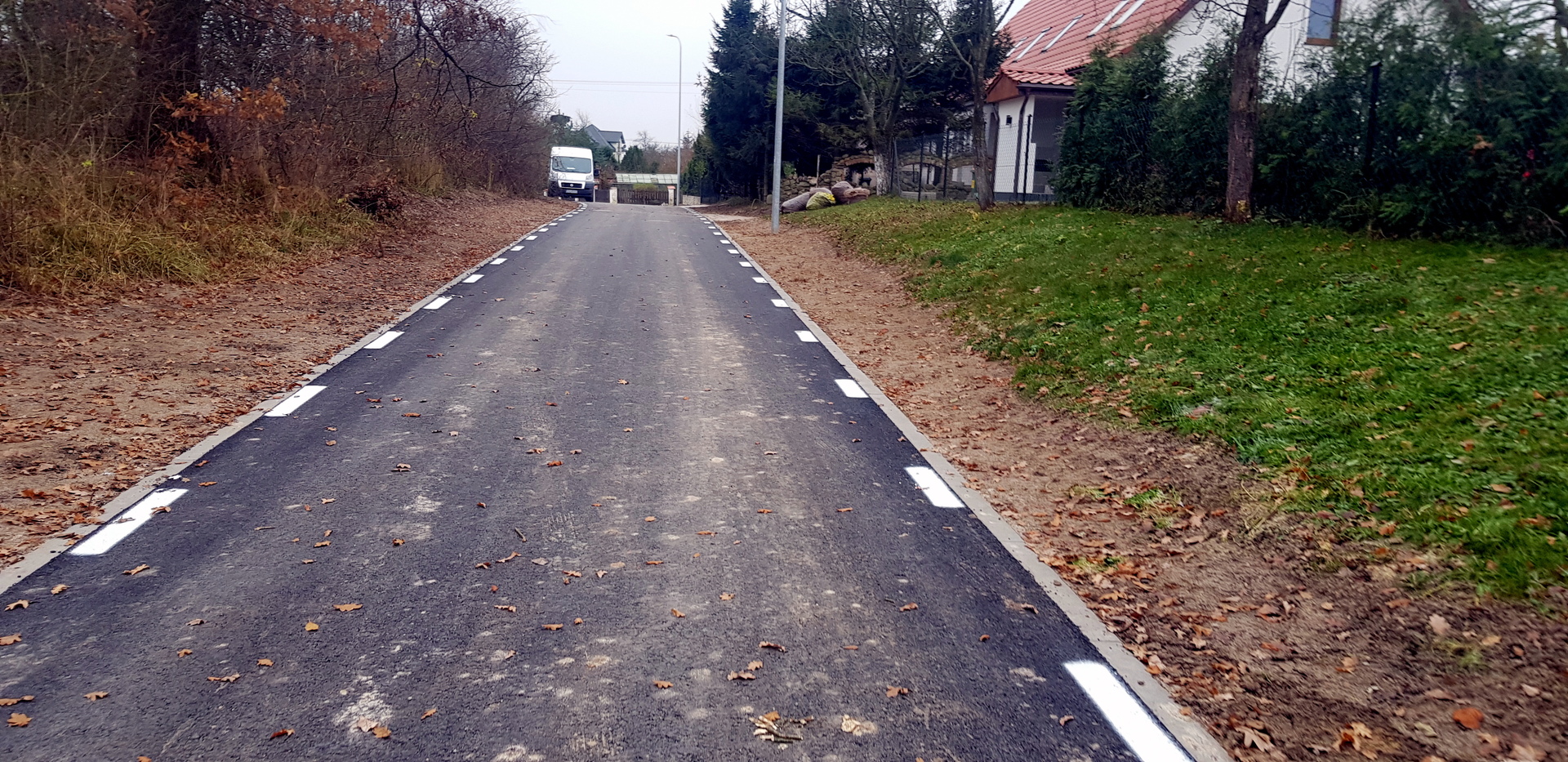 Droga w miejscowości Złakowo