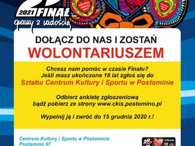 Plakat - wolontariusze WOŚP