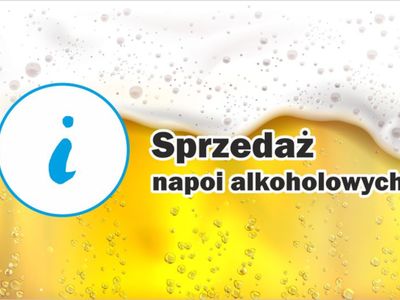 Sprzedaż napoi alkoholowych - info