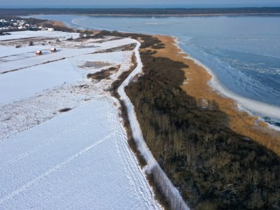 Zima dronem
