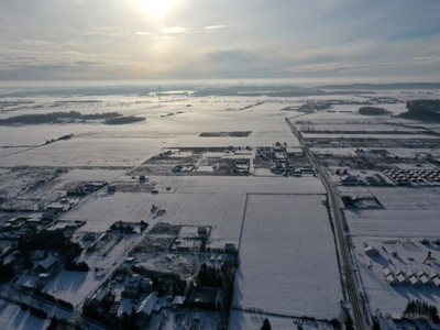Zima dronem