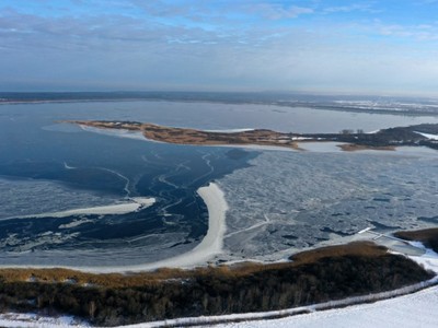 Zima dronem