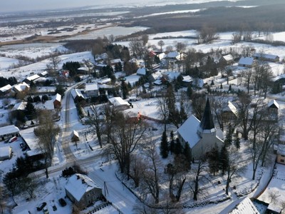 Zima dronem