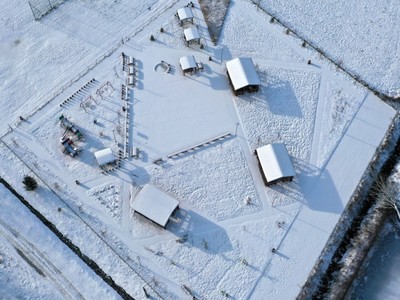 Zima dronem