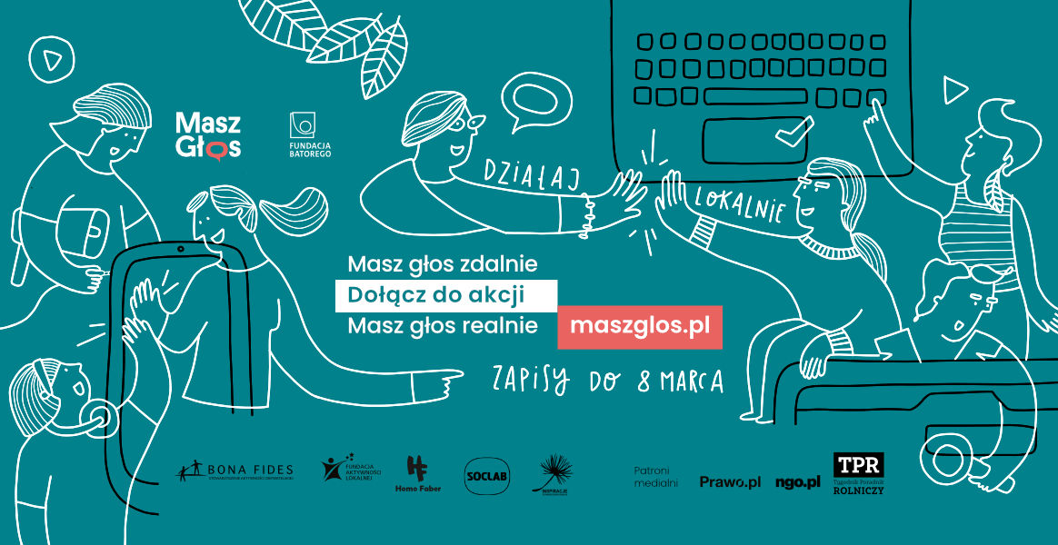 Plakat akcji "Masz głos"