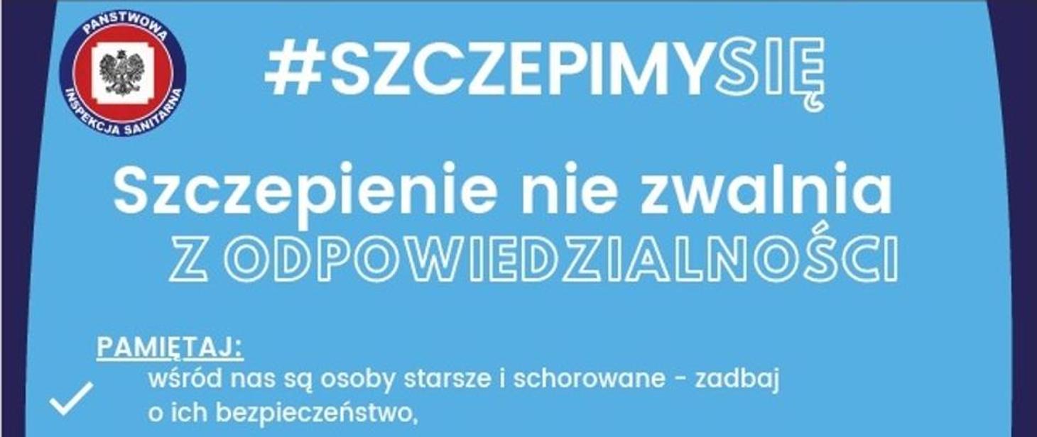 Plakat dot. szczepień