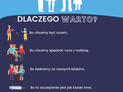 Plakat dot. szczepień