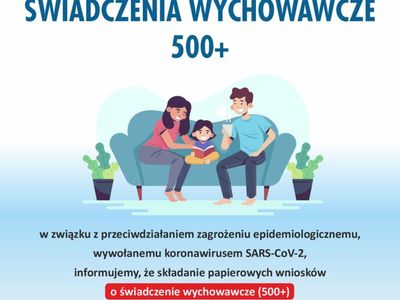 Plakat świadczenie 500+