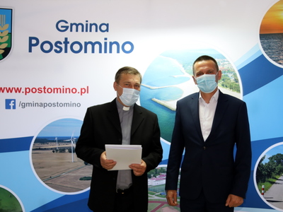 Wójt oraz Proboszcz Parafii Postomino