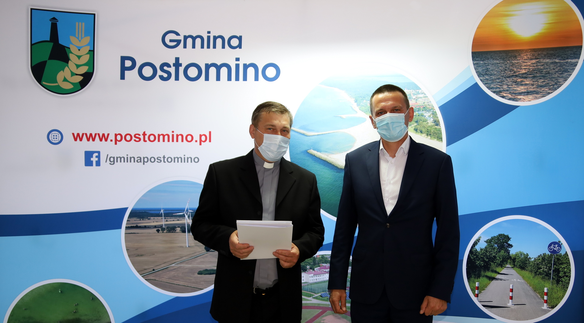 Wójt oraz Proboszcz Parafii Postomino