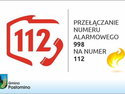 Plakat przełączanie numeru alarmowego