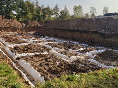 Ławy pod fundament dla budynku komunalnego w Pieńkowie