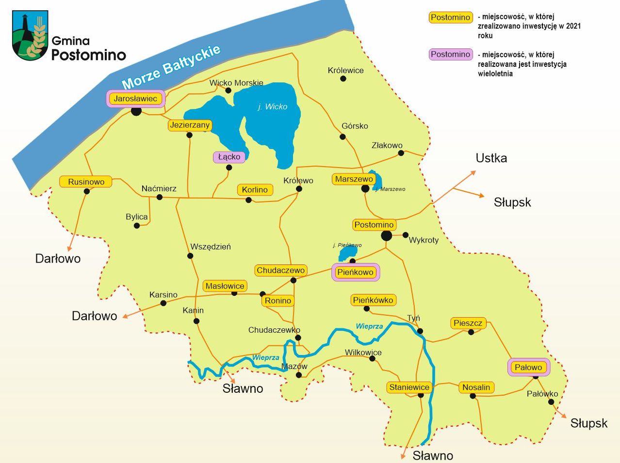 Mapa gminy