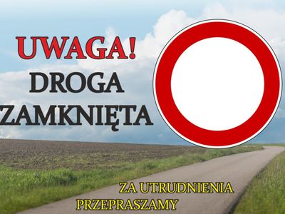 Uwaga zamknięta droga