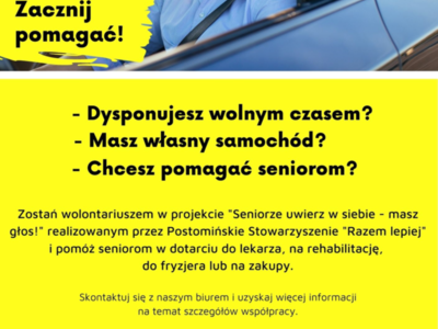 Plakat Mobilny Wolontariusz