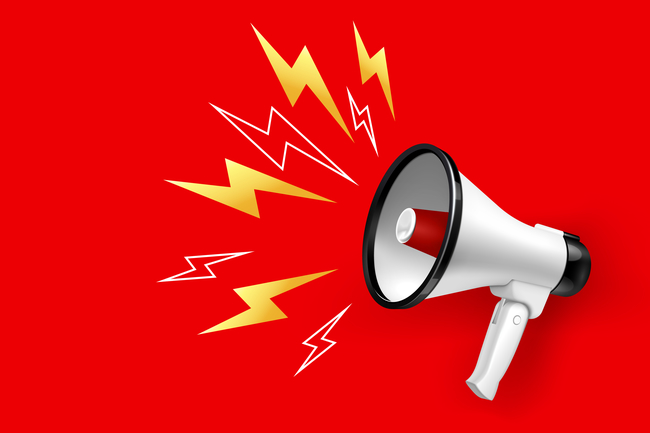 alarm - Loudspeaker vector created by macrovector 