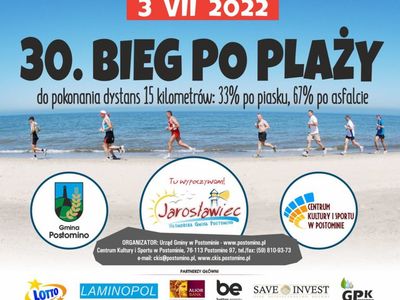 Bieg po Plaży - plakat