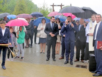 Otwarcie drogi w Wilkowicach