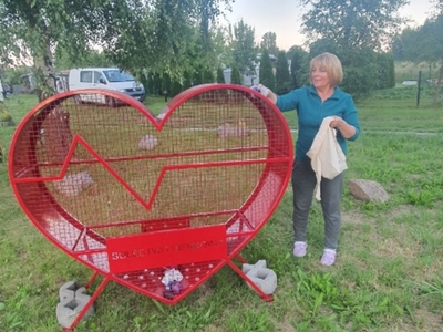 Serduszko na nakrętki w Pieńkowie