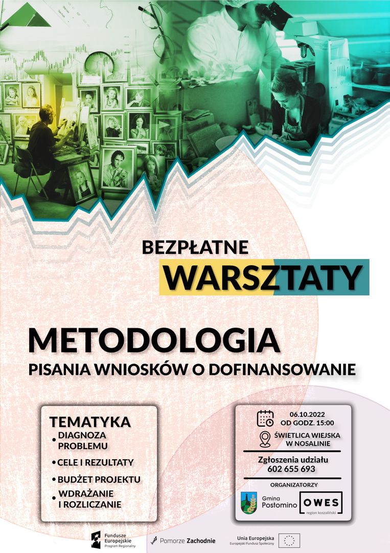 plakat bezpłatne warsztaty