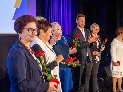Wręczenie Gryfa Zachodniopomorskiego Pani Teresie Rysztak