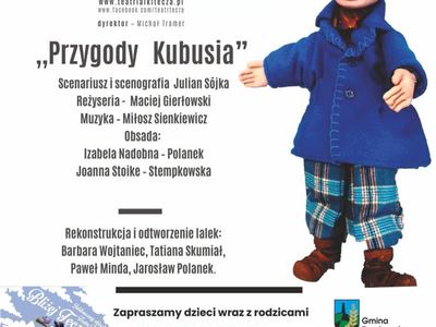 Plakat na spektakl &quot;przygody Kubusia&quot;