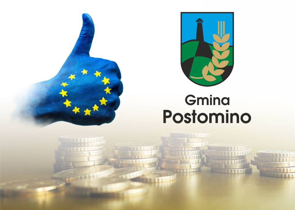 Logo Unia Europejska Gmina Postomino