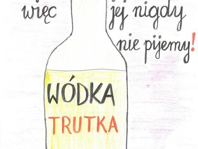 Praca zgłoszona w konkursie plastycznym pt. „DZIĘKUJĘ JA SIĘ NIE TRUJĘ”