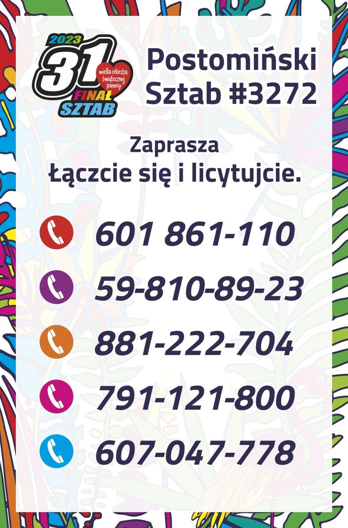 Numery telefonów do relacji online