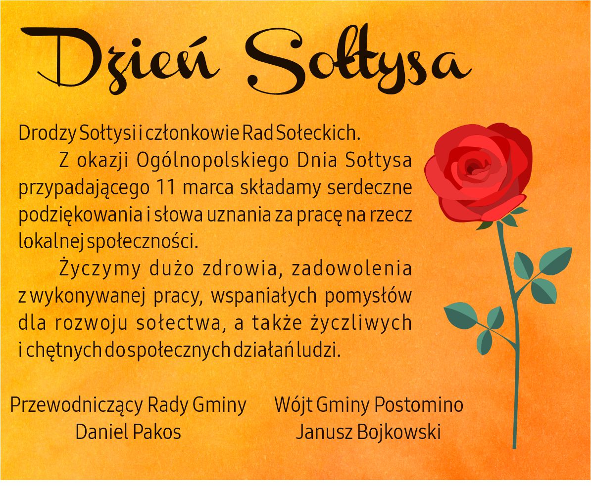Życzenia Dzień Sołtysa