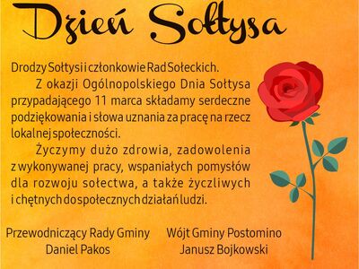 Życzenia Dzień Sołtysa