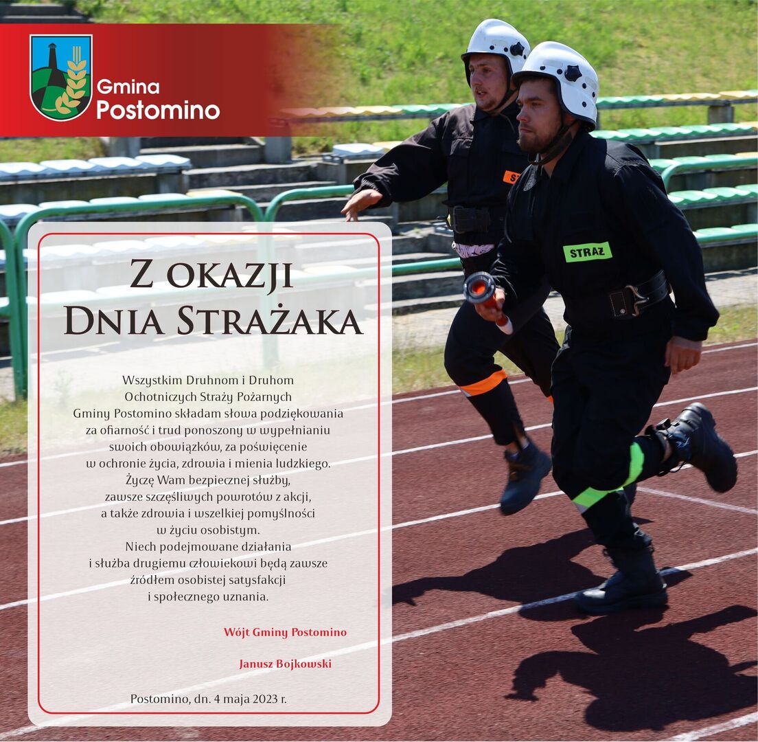 Życzenia z okazji Dnia Strażaka