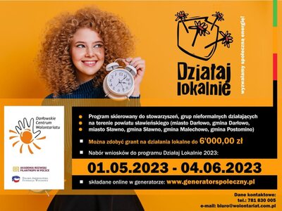 Plakat Działaj Lokalnie