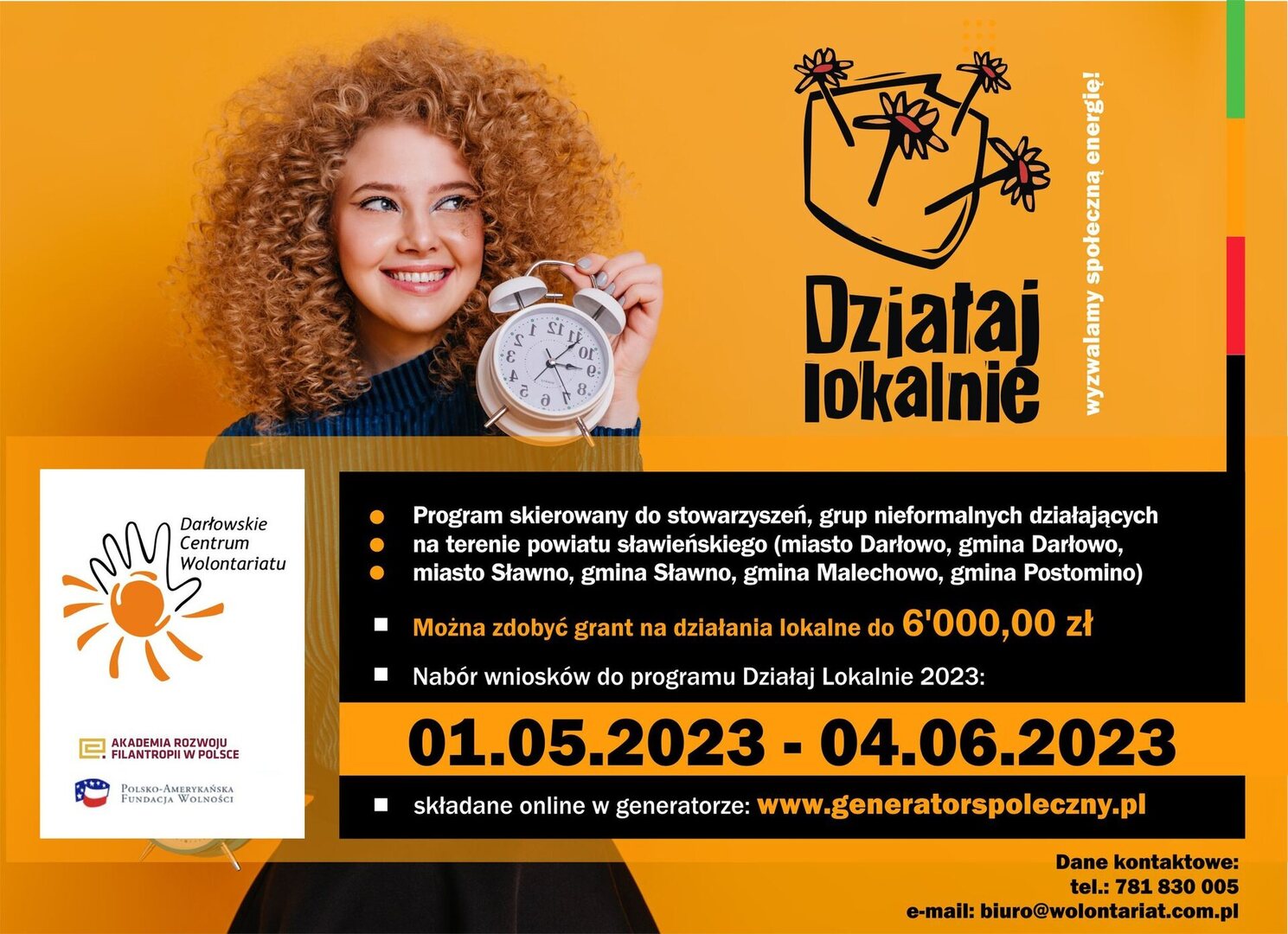 Plakat Działaj Lokalnie