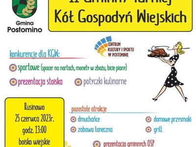 Plakat II Turniej Kół Gospodyń Wiejskich