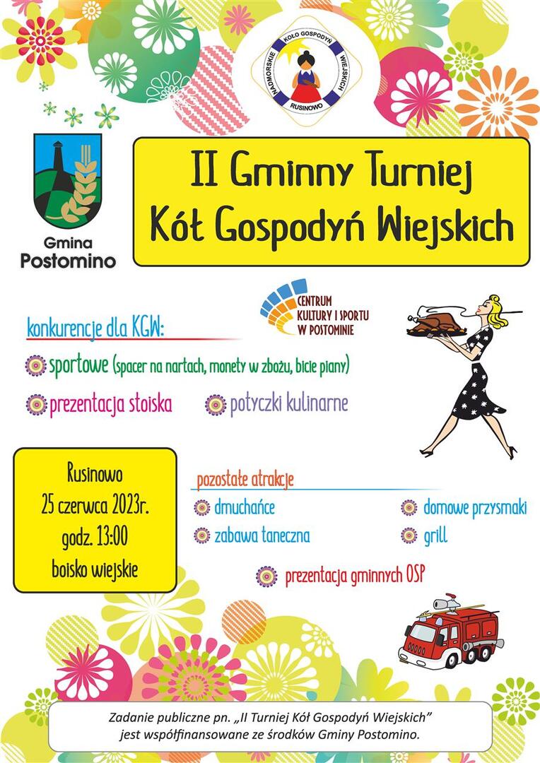 Plakat II Turniej Kół Gospodyń Wiejskich