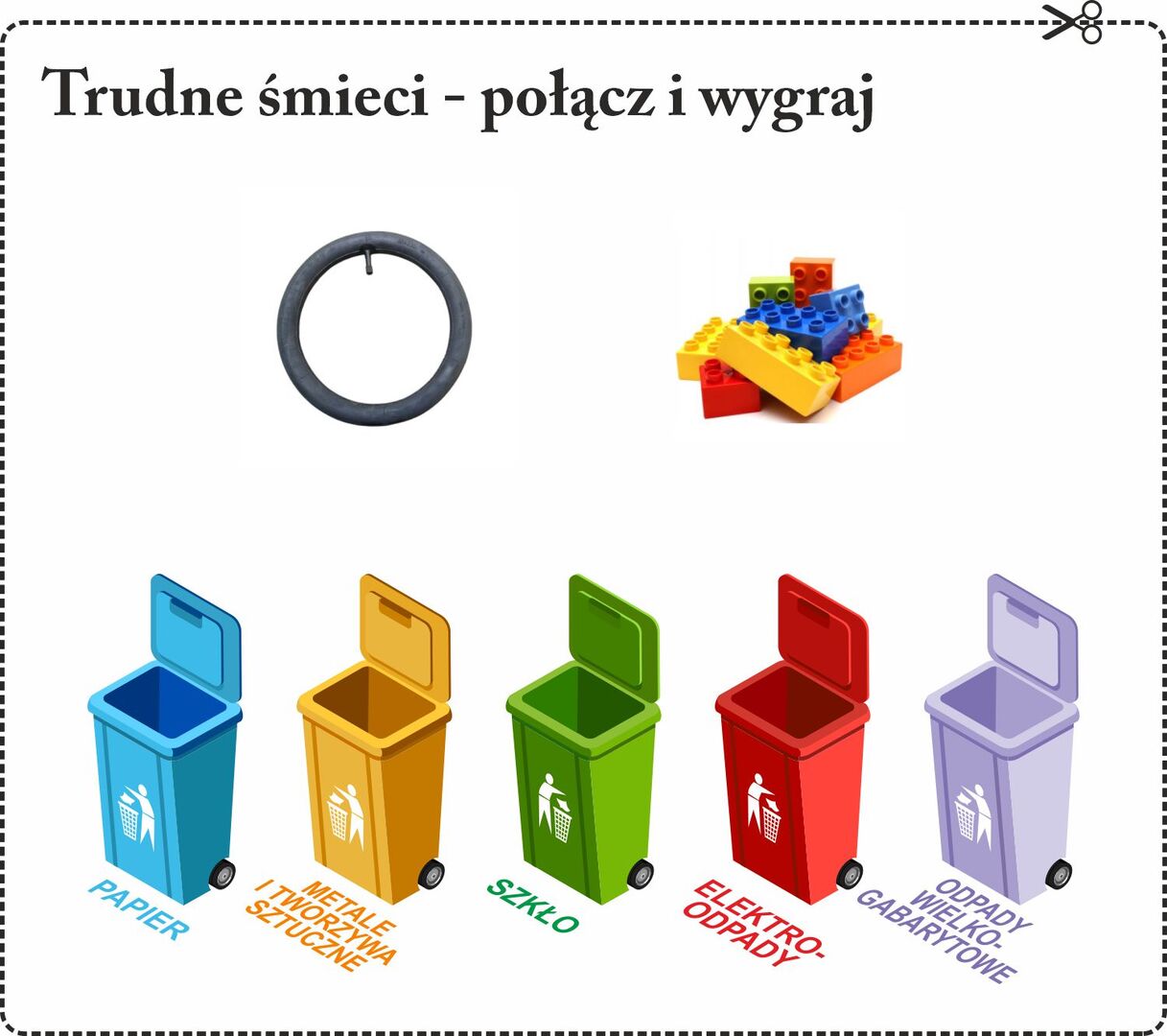 logo konkursu "Trudne śmieci"