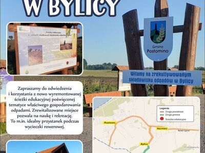 Plakat ścieżka edukacyjna w Bylicy