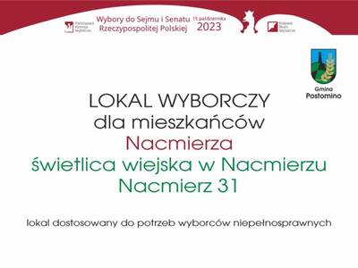 Informacja dot. lokalu wyborczego