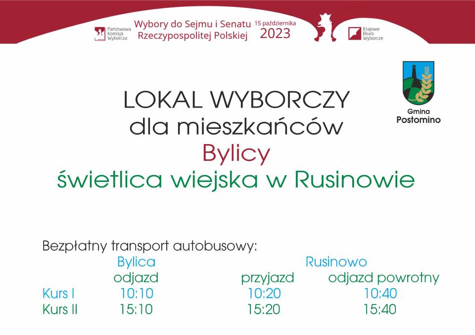 Informacja dot. lokalu wyborczego